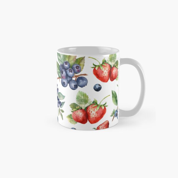 Item preview, Watercolor Berries Strawberry Blueberry designed and sold by NancyDzines.