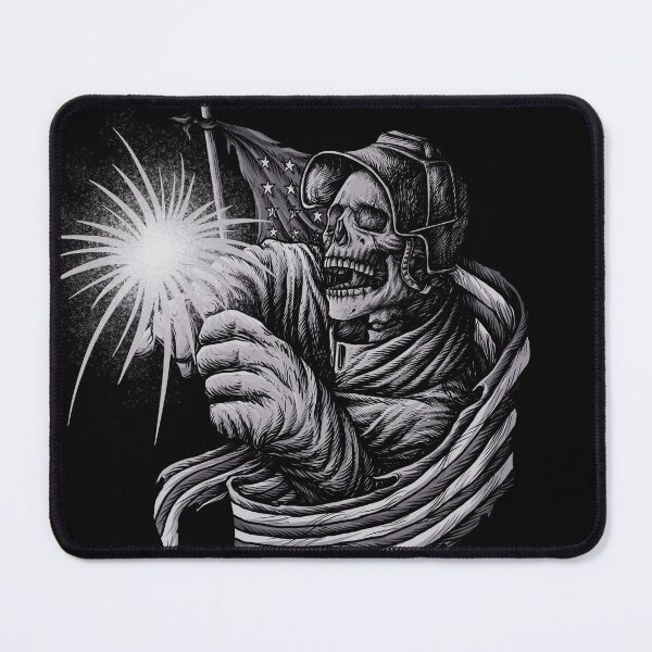 Item preview, American Welder Skull Black and White designed and sold by damnoverload.