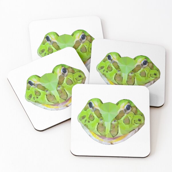 Item preview, Ceratophrys cranwelli Peppermint blue Low Poly designed and sold by AikasHeaven.