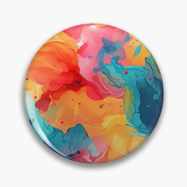 Item preview, A colourful water paint pattern designed and sold by soulfulfaces.