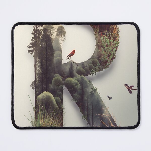 Item preview, Letter R Double Exposure designed and sold by dotperinchart.