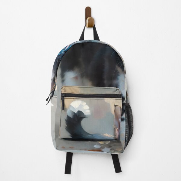 Item preview, Feline Reflection: A contemplative kitty oil painting designed and sold by KH-GardenEden.