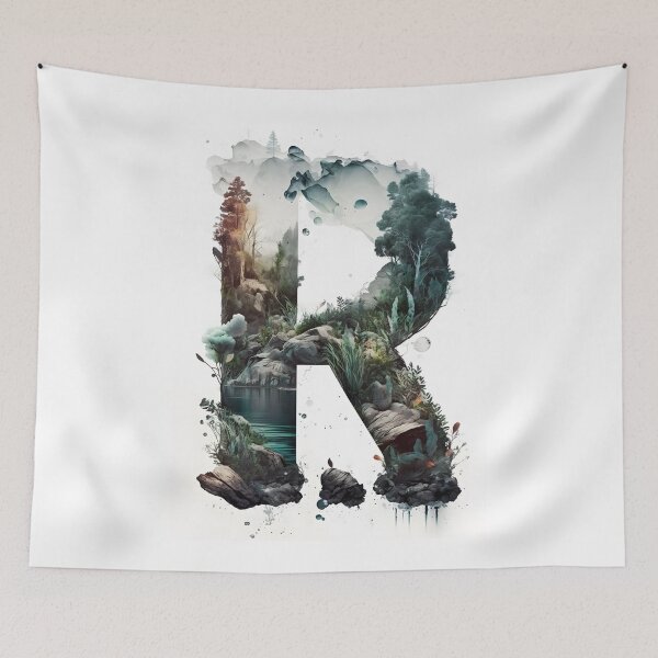 Item preview, Letter R Double Exposure designed and sold by dotperinchart.