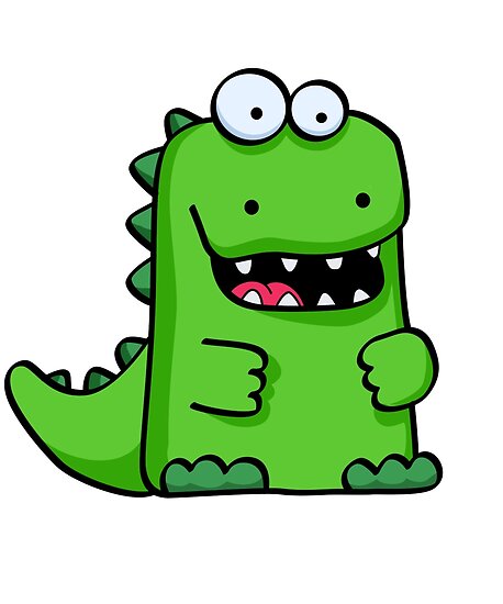 cute dinosaur green