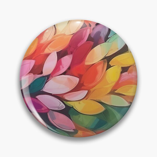 Item preview, Abstract painting of colourful flower petals designed and sold by Brooke Drake Co..