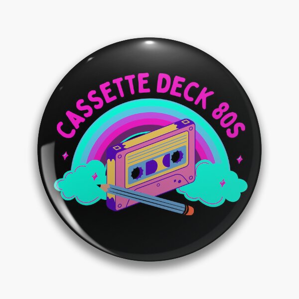 Artikelvorschau, Kassettendeck 80er. T-Shirts, Aufkleber. entworfen und verkauft von Rowbic.