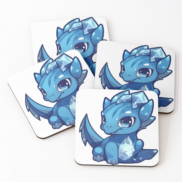 Item preview, Cute Little Sapphire Dragon designed and sold by PTiger.