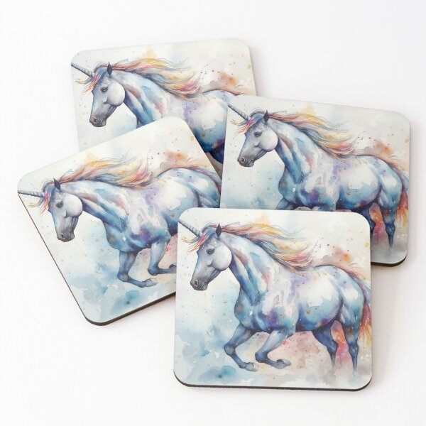 Aperçu de l'œuvre Aquarelle Licorne Magique créée et vendue par Northquill ..