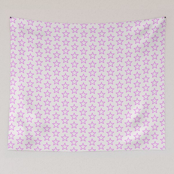 Item preview, Pink star print on white 2 designed and sold by LittleBettyMakes.