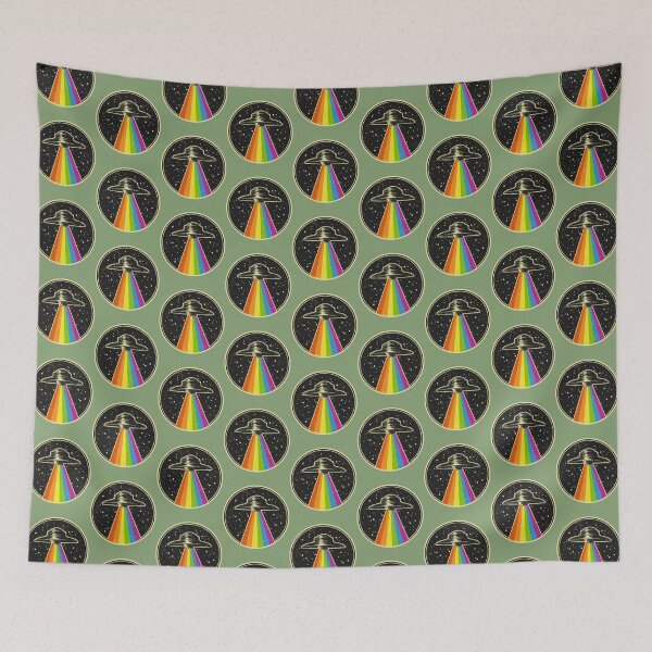 Item preview, Queer UFO - Rainbow UFO Alien Abduction Queer LGBT Gay Pride   designed and sold by storefficial.