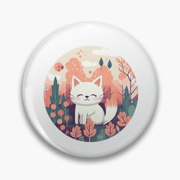 Item preview, Happy Cat Meditating in The Forrest designed and sold by MrBadDream.
