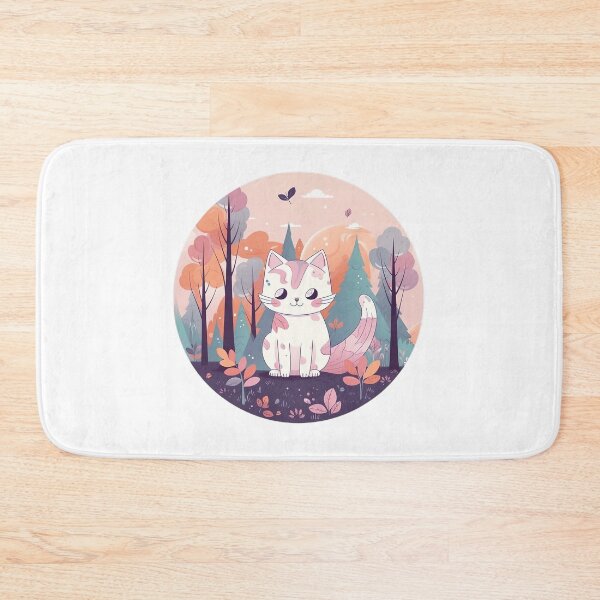 Item preview, Beautiful Happy Cat Meditating in The Forrest designed and sold by MrBadDream.