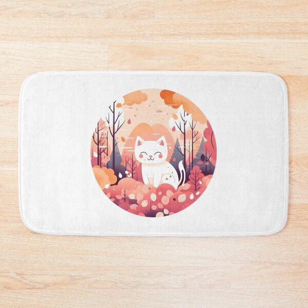 Item preview, Cute Beautiful Happy Cat Meditating in The Forrest designed and sold by MrBadDream.