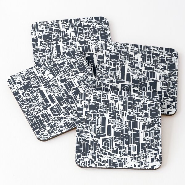 Item preview, Geometric Futuristic City Pattern 1 designed and sold by DeepSeeAI.