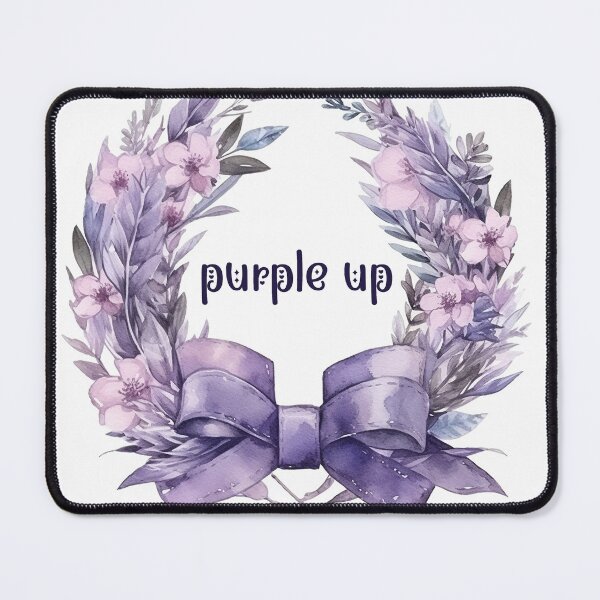 Item preview, Strength in Bloom - purple up a purple floral aquarelle wreath designed and sold by EmeraldeaArt.