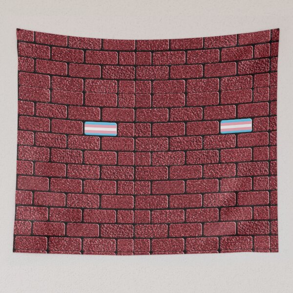 Item preview, Transgender Flag Brick in the Wall designed and sold by TheirChoice.