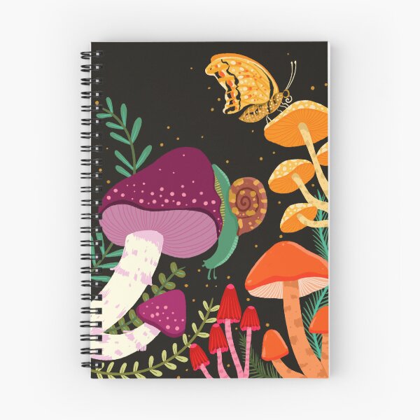 Item preview, Mushroom and snail  designed and sold by Emma Whitelaw.