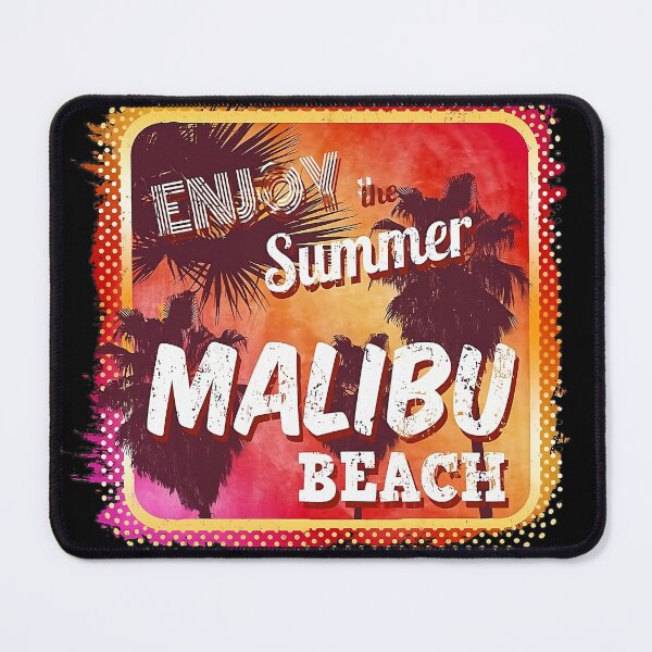 Item preview, Malibu Beach Retro designed and sold by SunsetFootsteps.