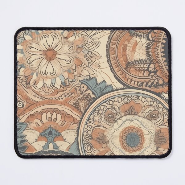 Item preview, Bohemian floral circular subtle colored designed pattern designed and sold by HandEmporium.