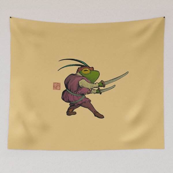 Item preview, Master Duelist Frog Warrior designed and sold by DingHuArt.