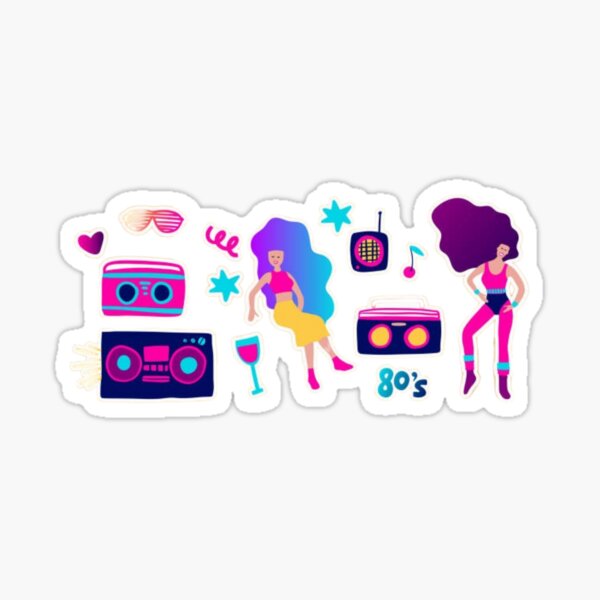 Item preview, 80s clipart retro character designed and sold by Horologium1.