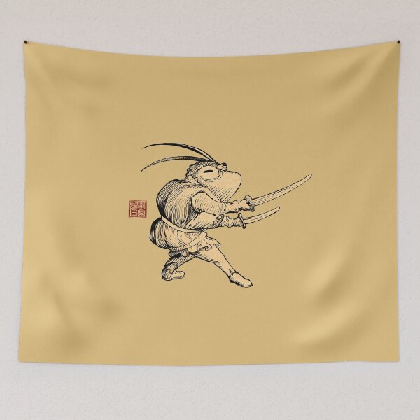 Item preview, Master Duelist Frog Warrior Lineart designed and sold by DingHuArt.