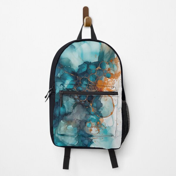 Item preview, Vibrant Blue - Abstract Alcohol Ink Art designed and sold by inkvestor.