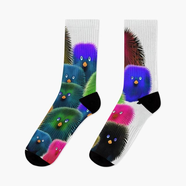 Item preview, multi coloured hedgehogs  designed and sold by David-Howells.