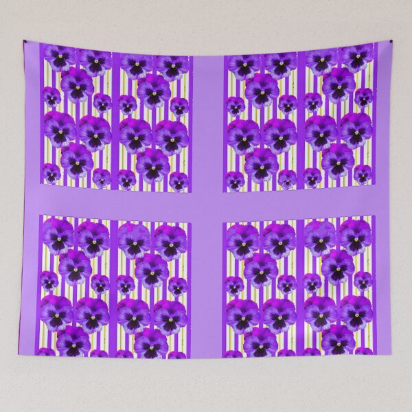 Item preview, LILAC PURPLE PANSY FLOWER PATTERNS ART designed and sold by sharlesart.