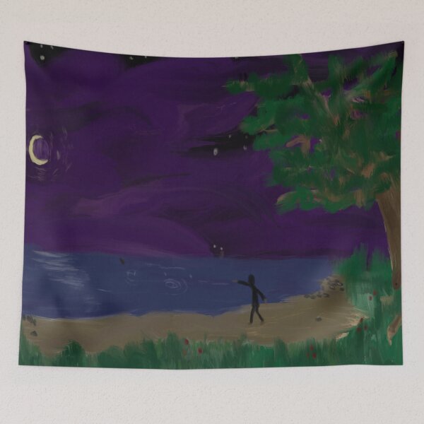 Item preview, Skipping Stones at Twilight (2023)  designed and sold by LucythePhoenix.
