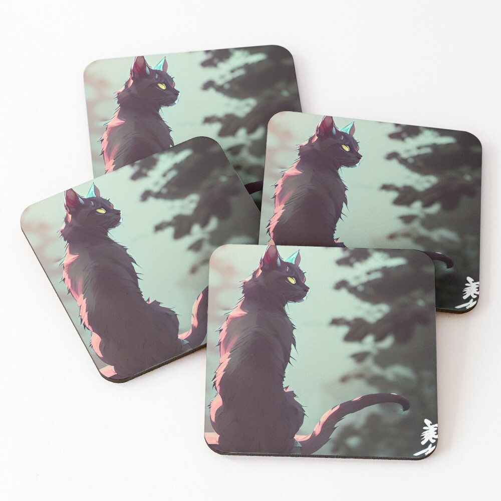 Aperçu de l'œuvre Dessous de verre (lot de 4) créée et vendue par RabbitDance.