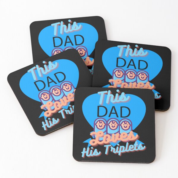 Item preview, This Dad Loves His Triplets Three Sons designed and sold by michallaga.