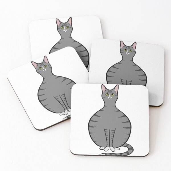 Item preview, Gray and White Tabby Cat designed and sold by CreationsByBear.