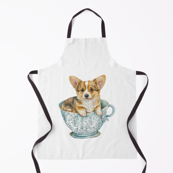 Item preview, Corgi Puppy in Tea Cup designed and sold by ImaginePrintsHQ.
