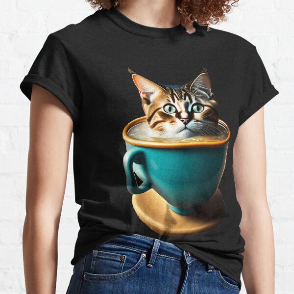 I Dental foretrækkes Cats And Coffee T-Shirts for Sale | Redbubble