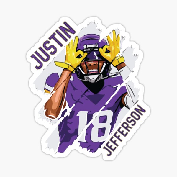 Justin Jefferson griddy Sticker -   Hong Kong