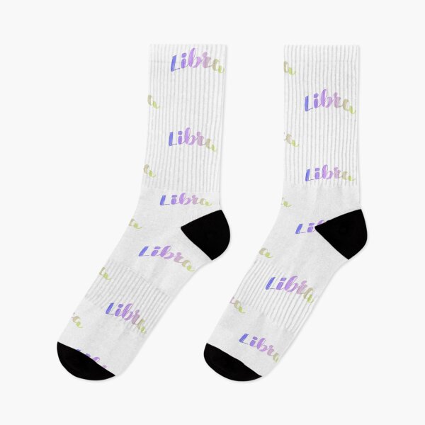 Item preview, Libra Horoscope Cute Typography In Blue, Lavander and Lime designed and sold by inherflopera.