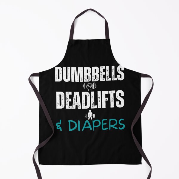 Item preview, Dumbbells Deadlifts Diapers Fathers Day Gym designed and sold by LadyHustle.