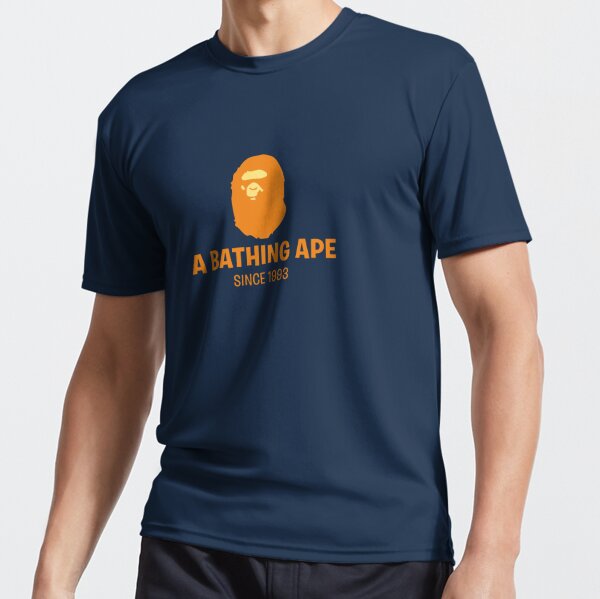A Bathing Ape Baseball Jersey Short Sleeve Shirt (Navy) 2XL