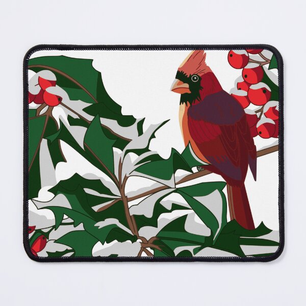 Item preview, Red Cardinal on a Snowy Cherry Branch designed and sold by GL Digital Artwork .