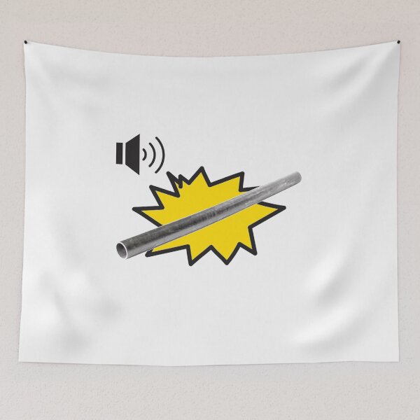 Item preview, falling metal pipe sound effect designed and sold by paintedpicayune.