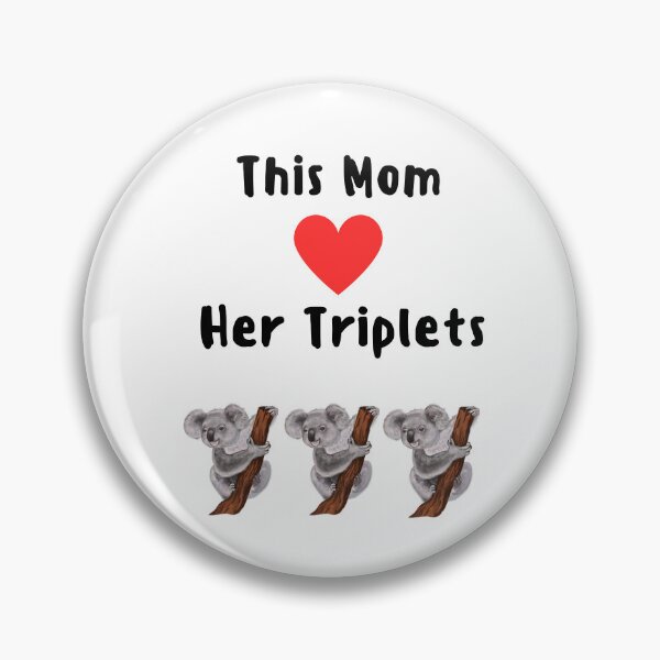 Item preview, This mom loves her triplets three cute koalas on branch Mothers Day  designed and sold by Artstastic.