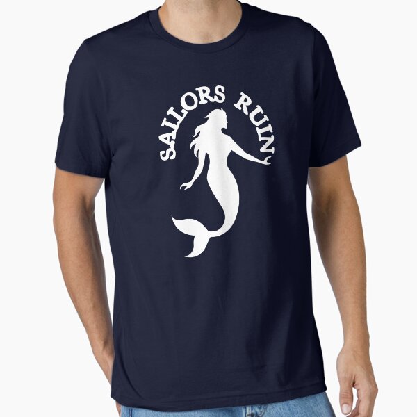 Item preview, Sailors Ruin Vintage-Style Mermaid (White)  designed and sold by SurfingLocales.