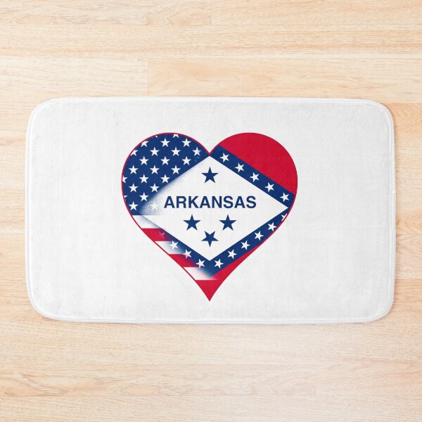 Item preview, State of Arkansas Flag and American Flag Fusion Design designed and sold by Gsallicat.
