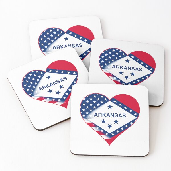 Item preview, State of Arkansas Flag and American Flag Fusion Design designed and sold by Gsallicat.
