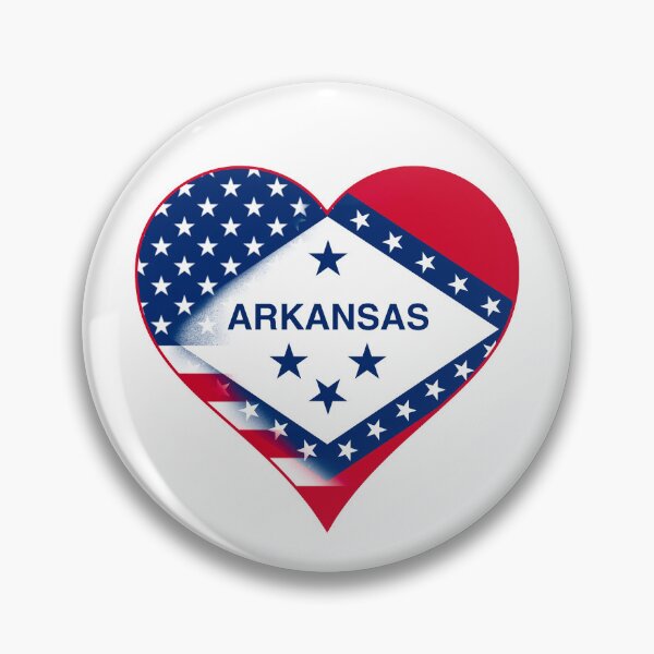 Item preview, State of Arkansas Flag and American Flag Fusion Design designed and sold by Gsallicat.