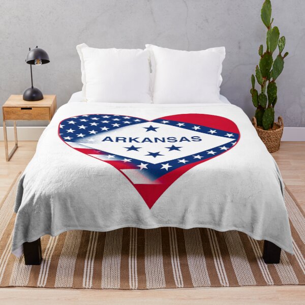 Item preview, State of Arkansas Flag and American Flag Fusion Design designed and sold by Gsallicat.