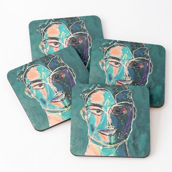 Item preview, Henry, abstract face art designed and sold by Jan Rose.