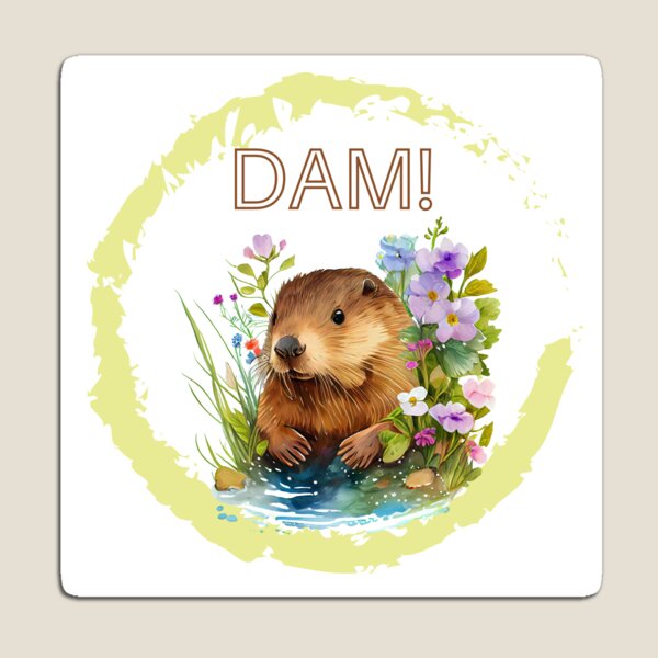 Item preview, Beaver in flowers, Dam! designed and sold by Penny61.