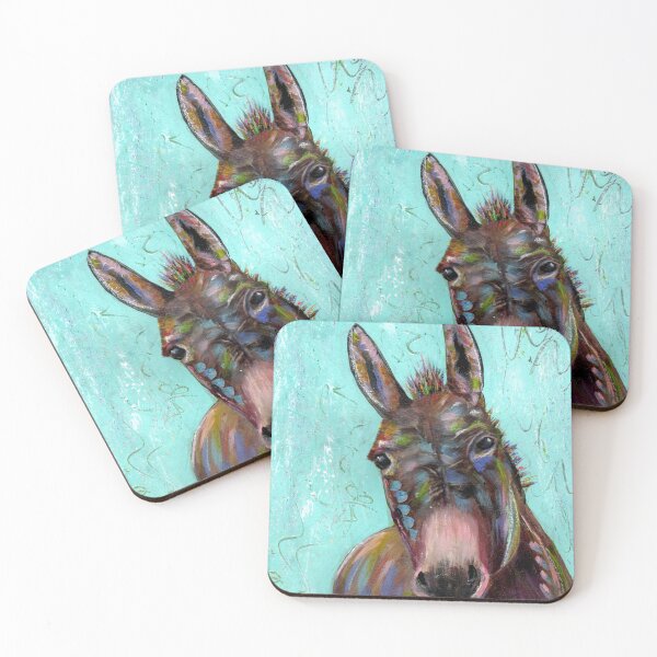 Item preview, Clarence the colorful donkey designed and sold by Jan Rose.